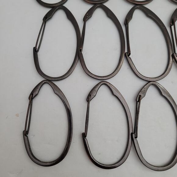 Stylish Metal Shower Curtain Hooks - Set of 12 - Picture 4 of 8